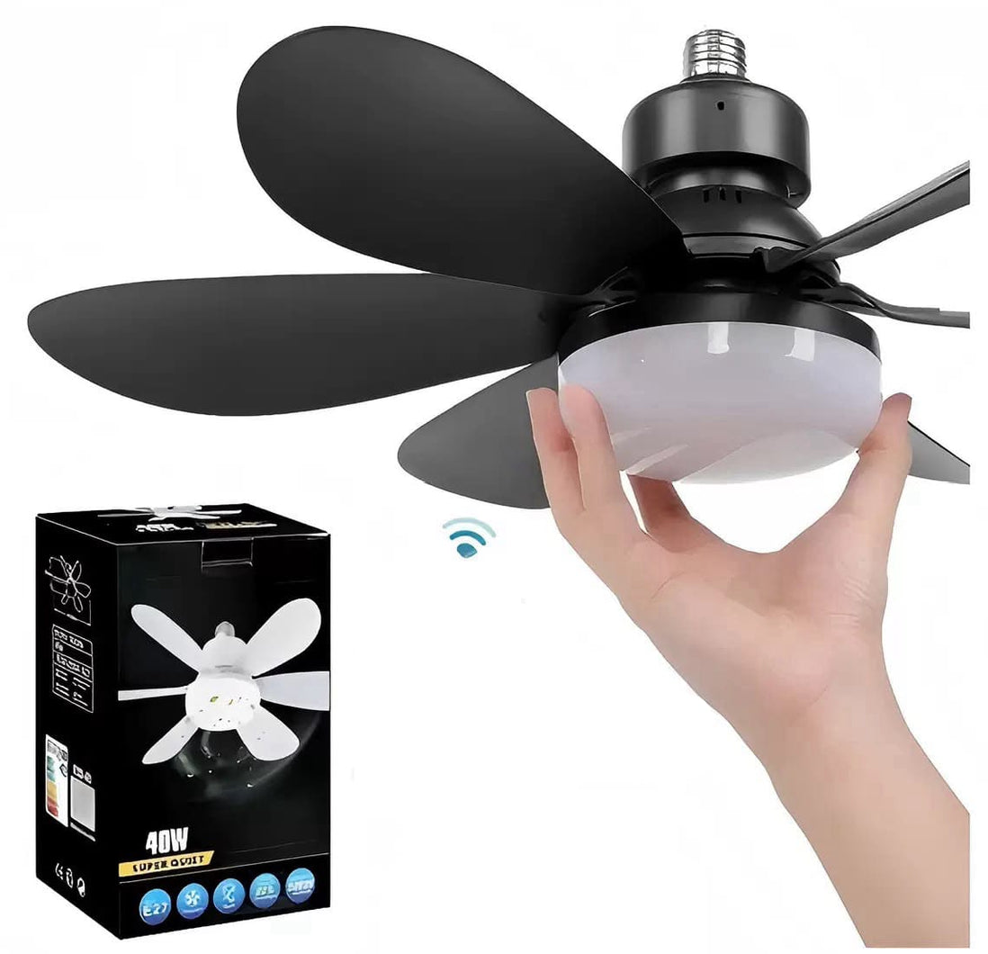 Lámpara Ventilador de Techo LED con Control Remoto - 6 Aspas